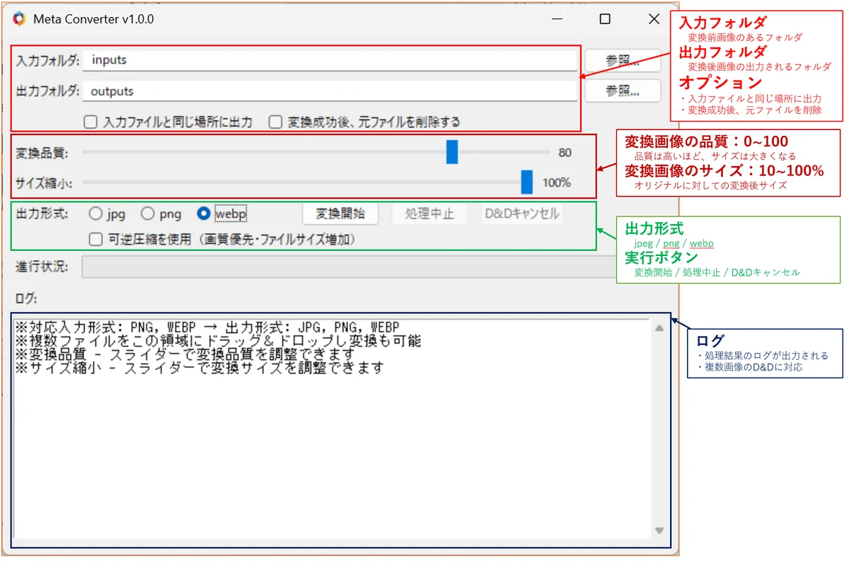 Meta Converter UI (Japanese)