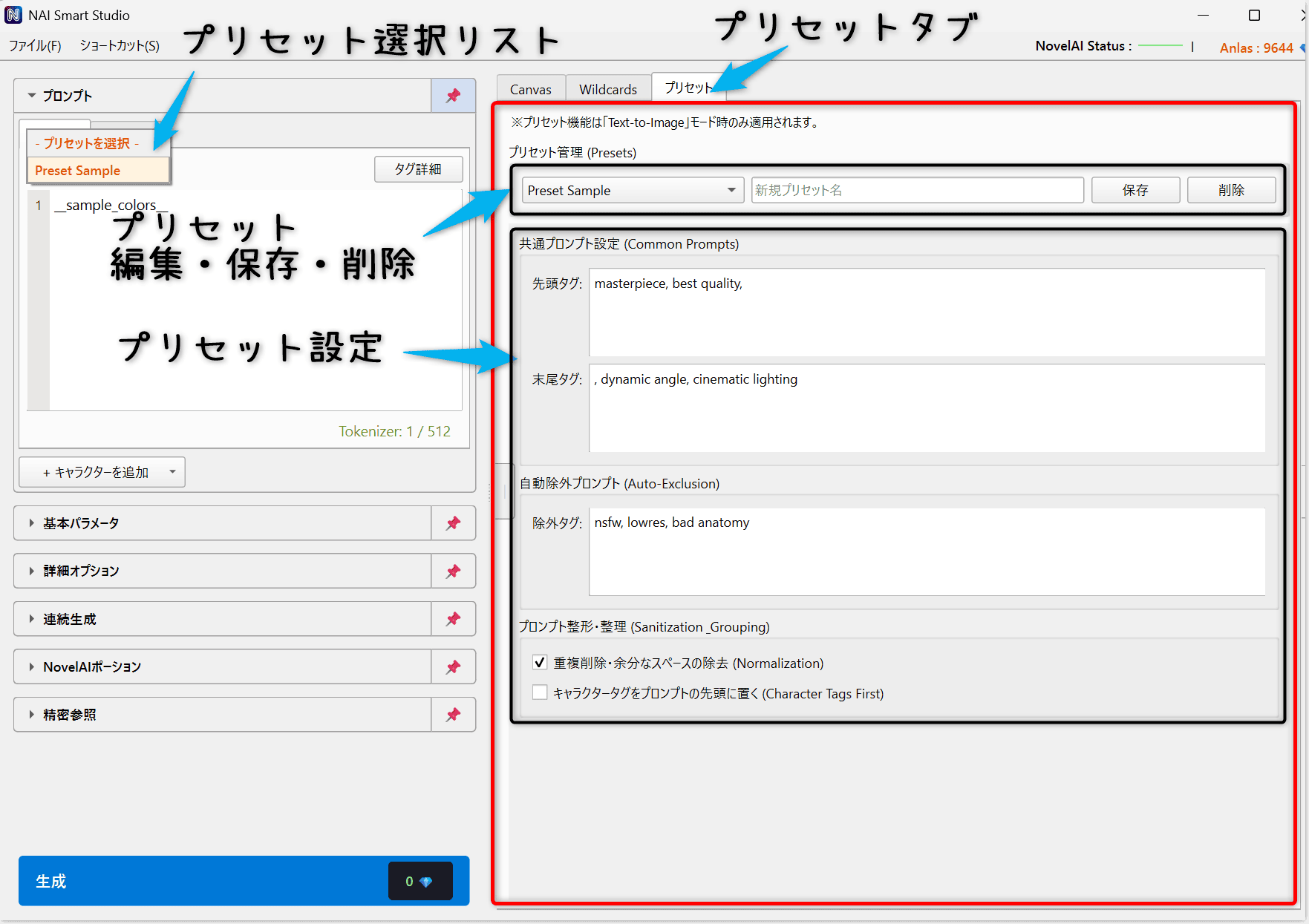 Advanced Prompt Settings